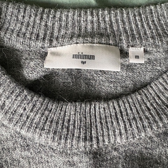 Minimum Wool-Acrylic Grey Sweater - Picture 3 of 4